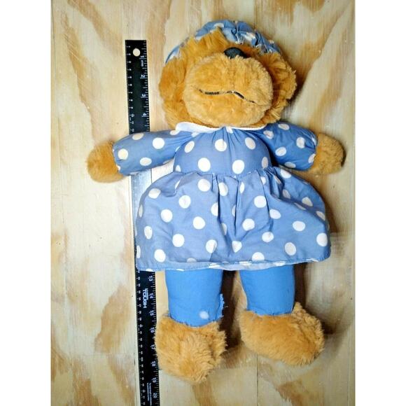 Berenstain Bears "Mama " Bear VTG 16" Plush Blue - Minor damage, needs sewing - Picture 2 of 5